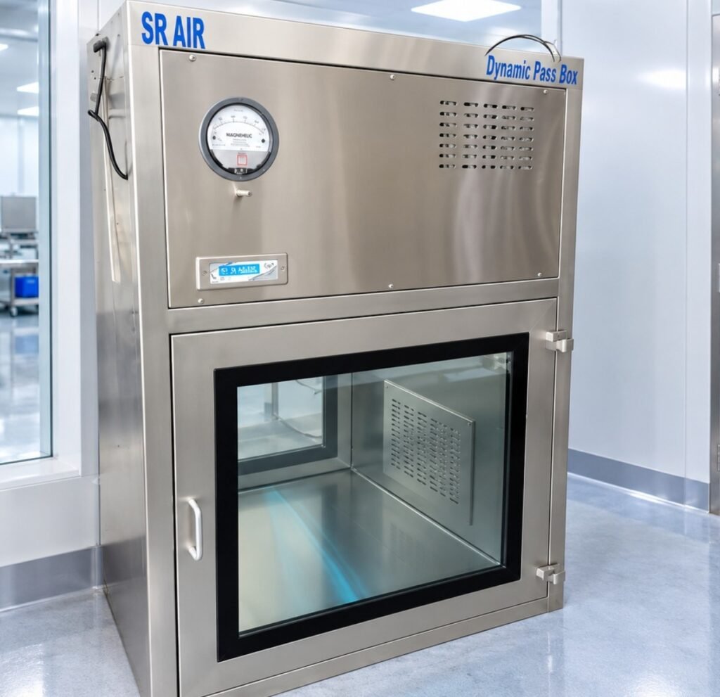 Dynamic and Static Pass Box for Cleanroom Material Transfer