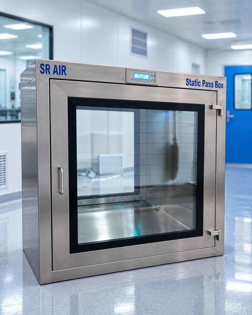 Double Door Static Pass Box for Cleanroom Material Transfer