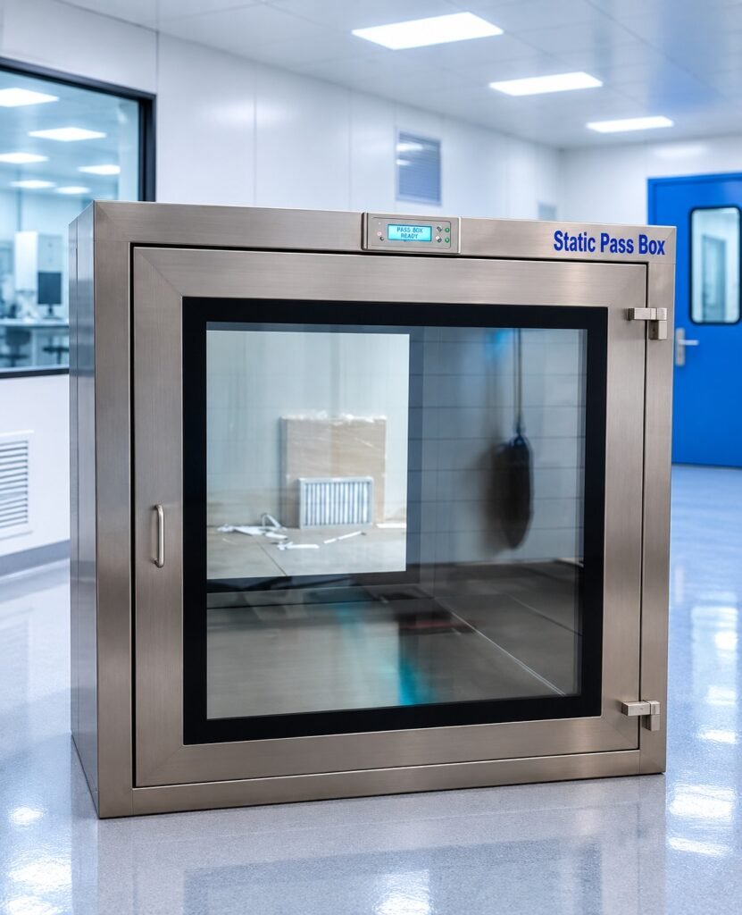 SS Static Pass Box Standard for Cleanroom Material Transfer