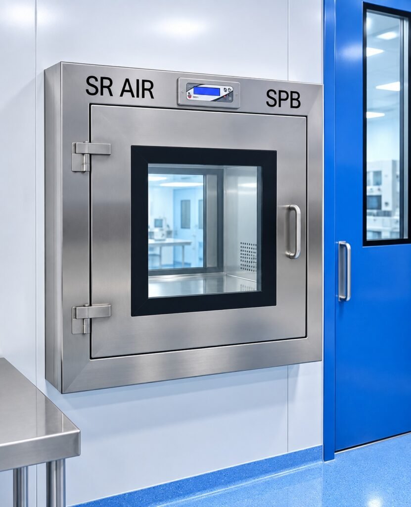 SS 304 Pass Box for Cleanroom Material Transfer