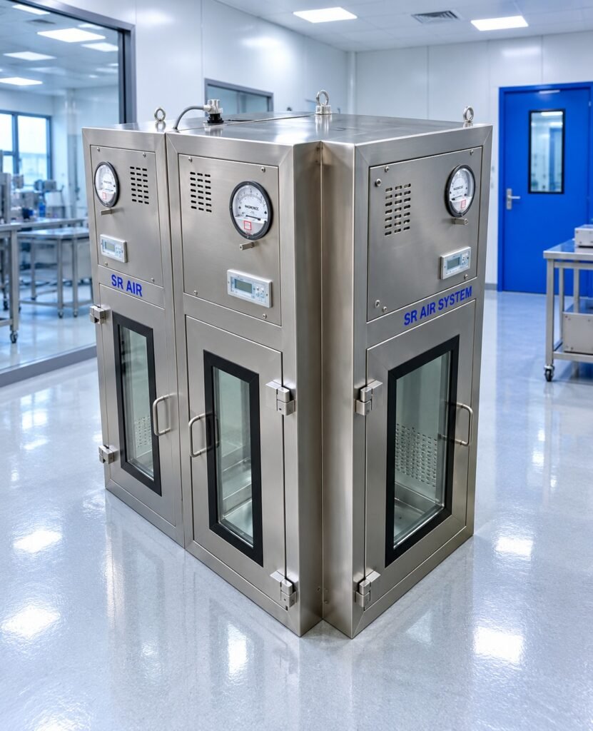 3 Way Dynamic Pass Box for Cleanroom Material Transfer