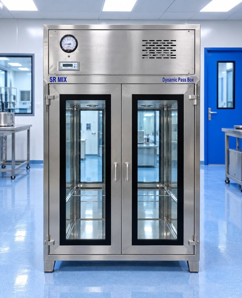 Rectangular Dynamic Pass Box for Cleanroom Material Transfer