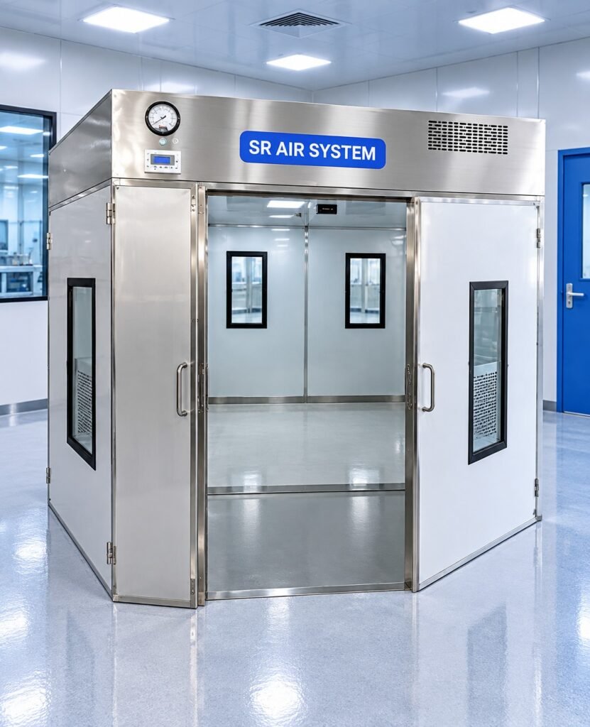 Mirror Finish Dynamic Pass Box for Cleanroom Material Transfer